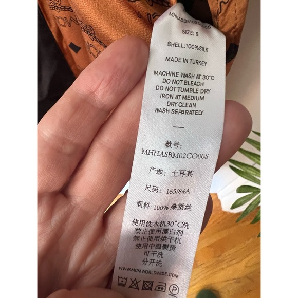 MCM reversible logo silk robe - Picture 6 of 6